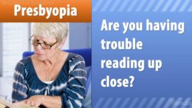 presbyopia trouble with up close reading vision